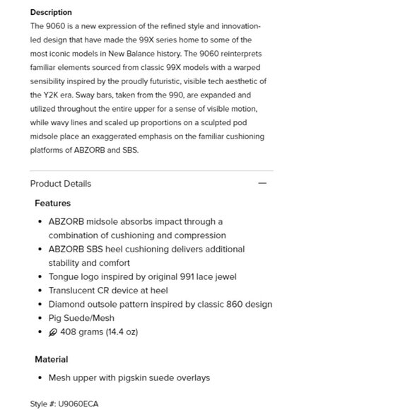 New Balance - Men's Sneakers in 9060 (White Grey) - Picture 5 of 5